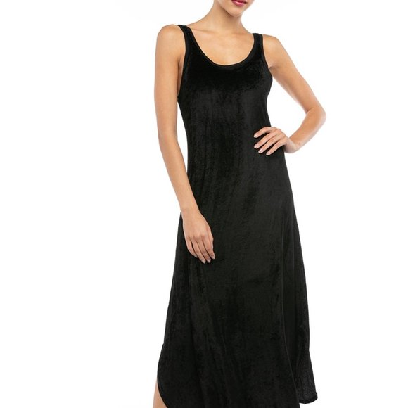 Hard Tail Forever Maroon Velvet Maxi Dress - Picture 5 of 5